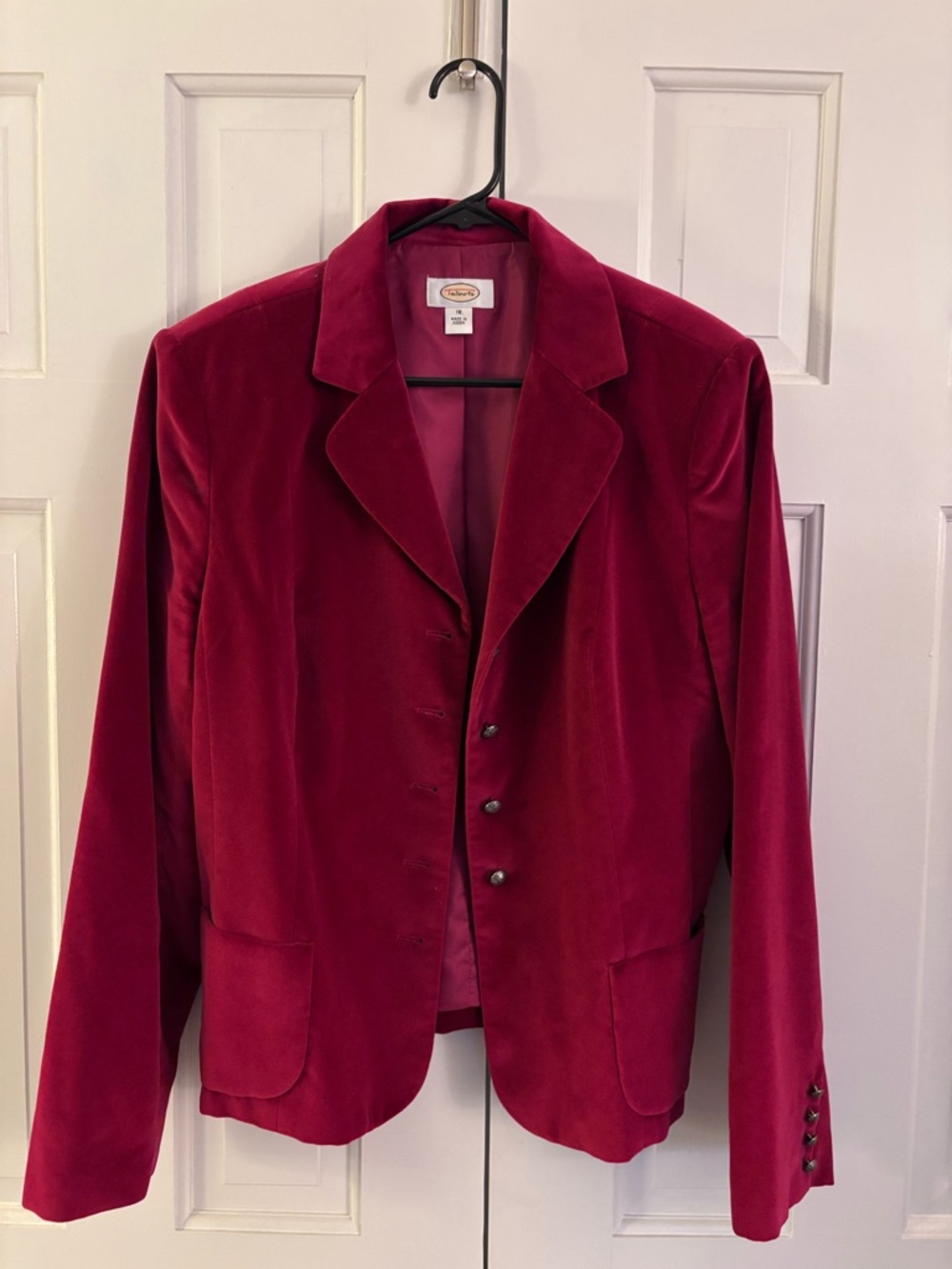 Talbots Velvet Blazer size 18